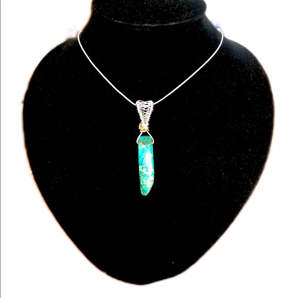 MJ original Crysocolla pendant - Picture 1 of 2
